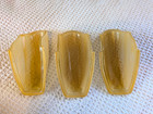 Three Art Deco Slip Shades For Sconces Or Ceiling Light Fixtures