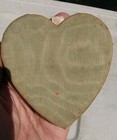 Antique Victorian Style Fabric Decorated Heart Form Sewing Needle Case  4 x4 