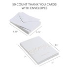 Gartner Studios Gold Foil Dots Thank You Cards  3 5 Inches X 5 Inches  Ivory