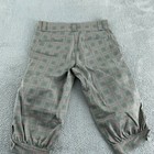 Puma Girls Plaid Capri Pants Size S Gray   Pink Cotton elastane Fit 5171