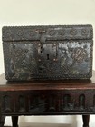 Rare 17th Century Antique English Studded Leather Valuables Document Box
