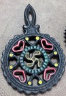 Vintage Mini Cast Iron Hot Plates  Trivets Pennsylvania Dutch Amish Style Wilton