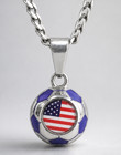 World Cup Jewelry  2026    usa Soccer Ball Pendant