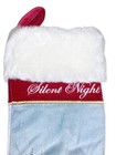 14    Silent Night Thomas Kinkade Christmas Stocking Fleece Vtg 2005
