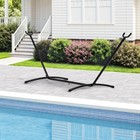 Hammock Stand Portable Heavy Duty Hammock Stand Portable Steel Stand Only  Black