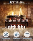 Fireplace Grate Heavy Duty Metal Wood Stove Burning Rack Holder 17 To 30 Inch