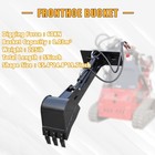 12in Single Arm Backhoe Digger Bucket Attachment For Mini Skid Steer Loader