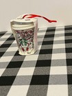 Nwt Starbucks 2017 Red White Green Everything Christmas Travel Mug  Ornament