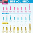 120pcs Heat Shrink Wire Connectors Kit Waterproof Automotive   Marine Electrical