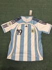 Messi Retro  19 World Cup 2006 Argentina Home Jersey