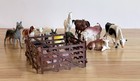 Farm Animal Lot Plastic Cows Pigs Horses Sheep Goats Dogs Turkey Turtle Fence