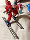 11 Lot Vtg Barclay Manoil Christmas Lead Figurine Skier Skater Sled Bridge Santa