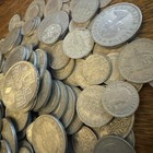 Uk   Job Lot Bulk British Pre Decimal Coins X 50 Shilling  Sixpence   Half Crown