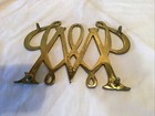 Vintage Solid Brass Trivet  Williamsburg Virginia Metal Crafters William   Mary