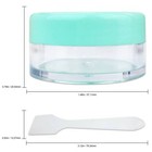 12pcs 10g 10ml Makeup Cream Cosmetic Green Sample Jar Containers With Spatulas