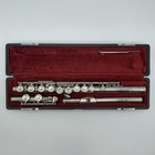 Yamaha Yfl-211 Student Flute Silver Plating With Hard Case Used  good Condition 