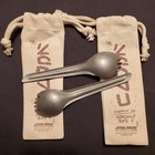 Disney Star Wars Galaxy   s Edge Metal Spork Set Of 2 With Pouches New