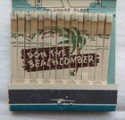 Vintage Don The Beachcomber Feature Matchbook Cover Chicago