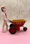 Vintage 1950s Louis Marx   Co   sam The Gardener  Mechanical Wind-up Toy