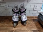 K2 Marlee Girls Adjustable Inline Skates Size 4-8 Girls Rollerblades Purple Grey
