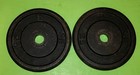 Pair Of Vintage 10 Lb Cast Iron 1    Standard Weight Plates Nice Condition