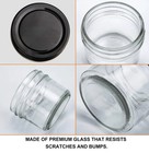 4oz Glass Jars With Lids Small Mason Jars Mini Canning With Black Lids Set Of 40