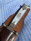 Antique Gambler Tuxedo Luxury Boot Dagger Old West 1890 s Silver Mother Of Pearl