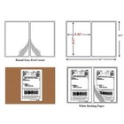 50-5000 Half Sheet Shipping Labels Page 8 5x5 5 Self Adhesive 2 Per Sheet Us