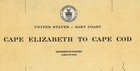 1933 Nautical Chart Map Of Cape Elizabeth To Cape Cod