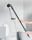 Hoto Electric Cordless Spin Scrubber 51  Extendable Handle Ipx7 Waterproof Black