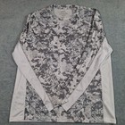Huk Performance Fishing Shirts Lot Of 2 Men Large Gray   White Gray Camo