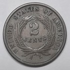 1864 Two Cent Piece In Vf Condition 