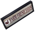 Farm Fresh Eggs Farmhouse Rustic Kitchen Dining Sign Wall Art Hanging Home Decor