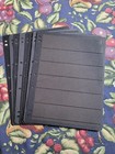 Eight Used Hagner Stamp Stock Sheets  Six Rows  Double Sided - Free Shipping