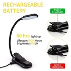 7 Led Book Light - Usb Rechargeable  3-level Adjustable Clip-on Reading Lamp