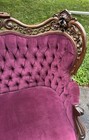 J    J  W  Meeks Hawkins Pattern Laminated Rosewood Sofa