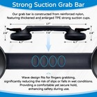 Suction Grab Bar For Shower Bathtub  Upgraded Heavy Duty Non-slip Grip Handle   