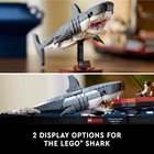 Lego Ideas Jaws Set - Diorama Kit For Fans Of The Movie - Shark Toy With Boat An