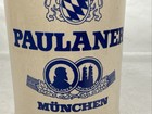 Paulaner Munchen Vintage German Beer Stein Mug Pottery Stoneware  5l Saltglazed
