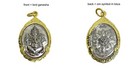 Lord Ganesha Om Symbol Lotus Flower Hindu Amulet Pendant Gold Plated Case  4