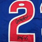 Framed Autographed signed Ryne Sandberg 35x39 Hof 05 Chicago Blue Jersey Jsa Coa