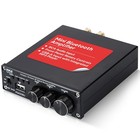 Pyle Pda33bu Bluetooth Mini Amp Receiver  2x 3 5   200w Speakers  Banana Plugs