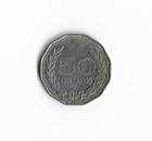 1971 Colombia - 50 Centavos - 396 - Nickel Clad Steel - 4 5g