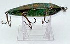 Vtg Creek Chub Injured Minnow 1500 Wood Fishing Lure Blue Scale Usa Tack Eyes