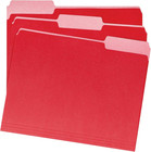 File Folders For Organization  Letter Size  1 3 Cut Tab  Red  36-pack