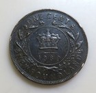 1880 Round O Newfoundland 1 Cent
