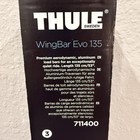 Thule Wingbar Evo 135 Cm Roof Bars 711400  53  Inches   2 Pack  Color  Aluminium