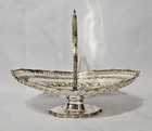 Rare Victorian Early 19th Mappin Brothers Cake Basket Etched Pierced Silverplate