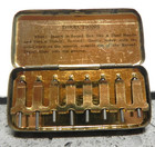 Lot Of 2 Antique Victrola Tungs-tone Needle Containers Needles