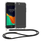  Crossbody Case Compatible With Apple Iphone 6 Plus   6s Transparent   Black